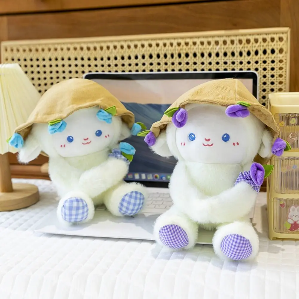 ตุ๊กตาแกะการ์ตูนน่ารัก ตุ๊กตาแกะนุ่ม ของเล่นตุ๊กตาขนปุยสัตว์น่ารัก ของขวัญวันเกิด