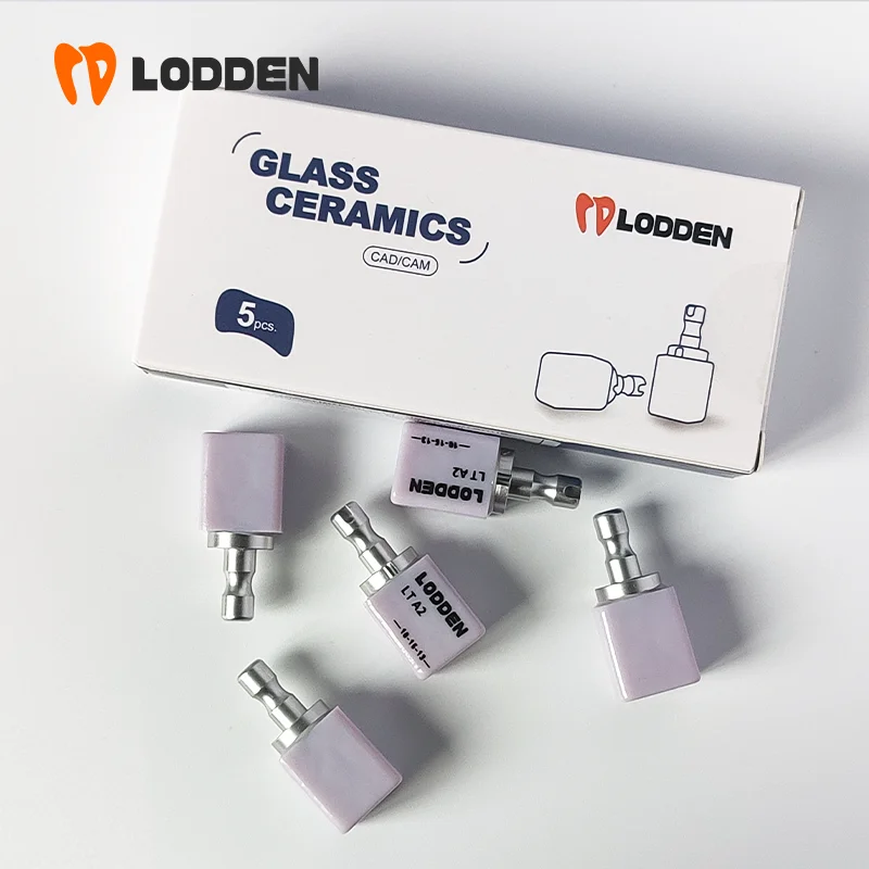 LODDEN Lithium Disilicate C14 Dental Lab Glass Ceramic Blocks HT/LT for CAD CAM Sirona Cerec Veneer Dentist Materials 5pcs/Box