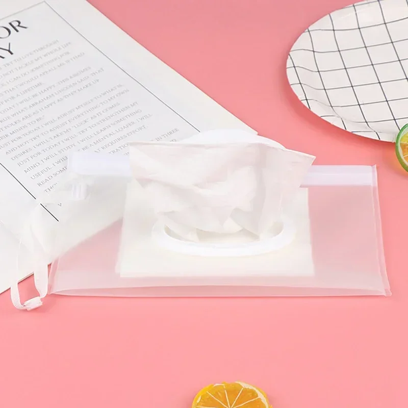 EVA Baby Wet Wipe Pouch Reusable Refillable Tissue Wipes Pouch Useful Tissue Box Portable Transparent Holder Case Flip Cover