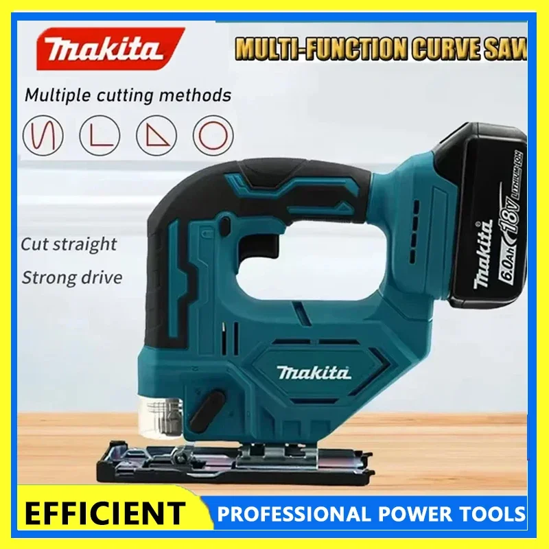

Makita DJV182Z 18V Cordless Lithium Jig Saw Battery Rechargeable Electric Multifunction Curve Woodworking Cutting Saw
