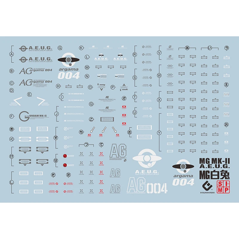 新しい水ステッカーモデル,蛍光ステッカー,おもちゃのアクセサリー,1:100 mg,コレクションMK-II