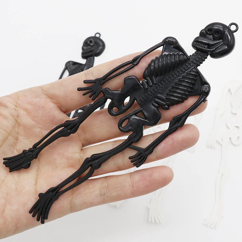 10Pcs Halloween Funny Toys Wacky Hanging Skeleton Man Model Party Children's Prank Scary Skeleton Bone Small Toys Holiday Gift