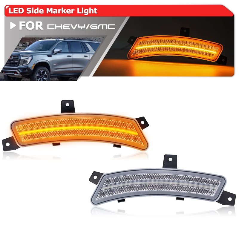 

For 2025+ Chevrolet Tahoe GMC Yukon/Yukon XL Cadillac Escalade/Escalade ESV LED Side Marker Lights Elevation Welcome Lighting