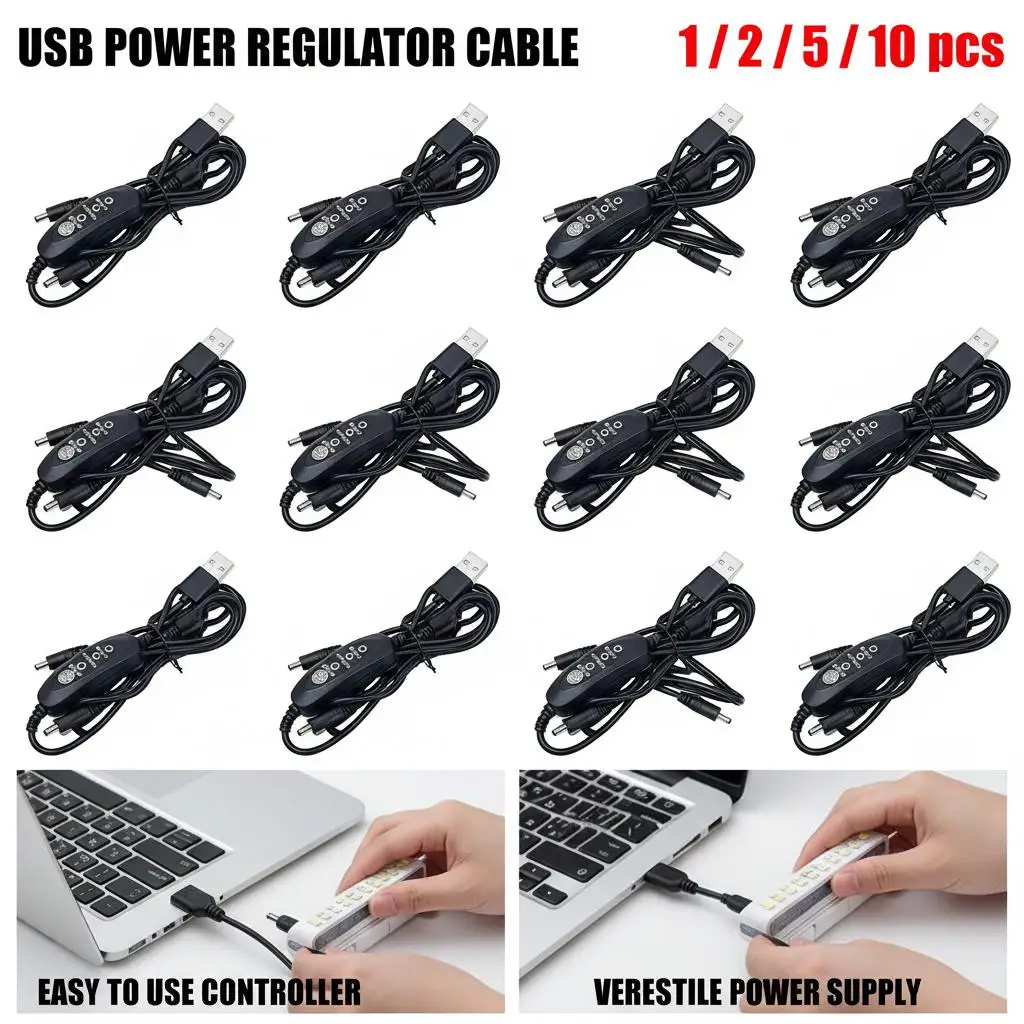 

3-Level Wind Regulation 5V USB Speed Control Fan Cable for Work Clothes - Adjustable Fan Control USB Cable