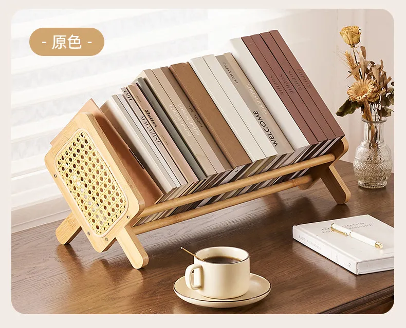 Simple bookshelf bedside small desktop office shelf student children bedside bay window table storage