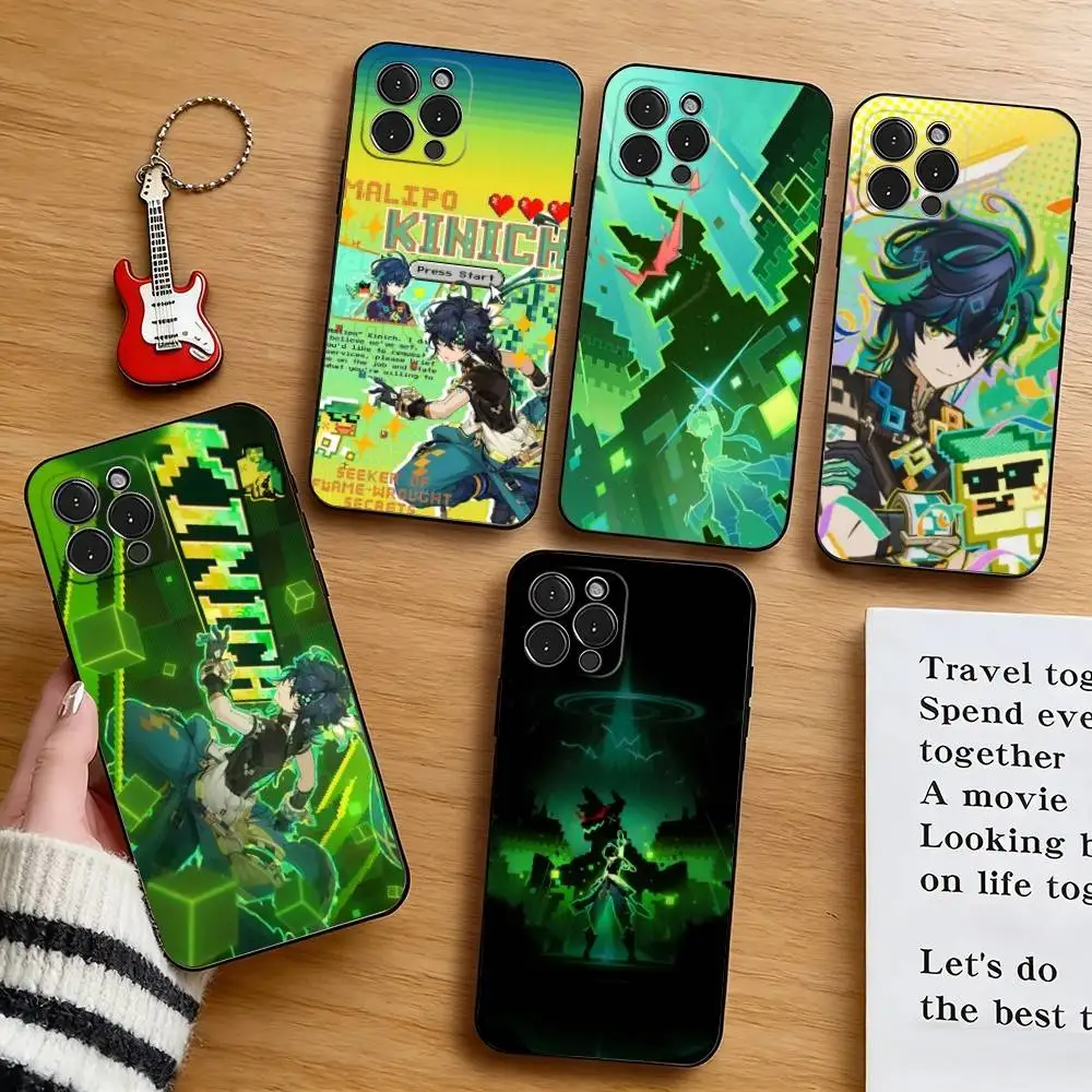 

Genshin K-Kinich Phone Case Silicone Soft For IPhone 17 16 15 14 13 12 11 X XR Plus Pro Max Plus