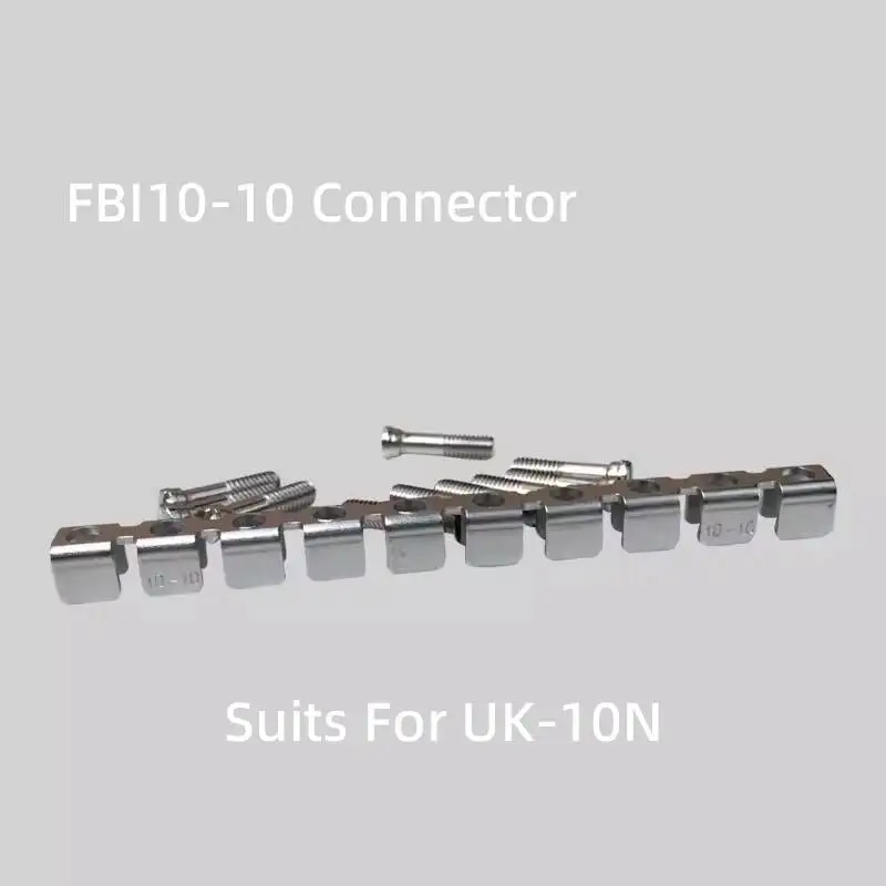 10pcs UK Fitting FBI-10-10 Fixed Bridge Short Piece Center Connecting Strip For UK10N Terminal Blocks