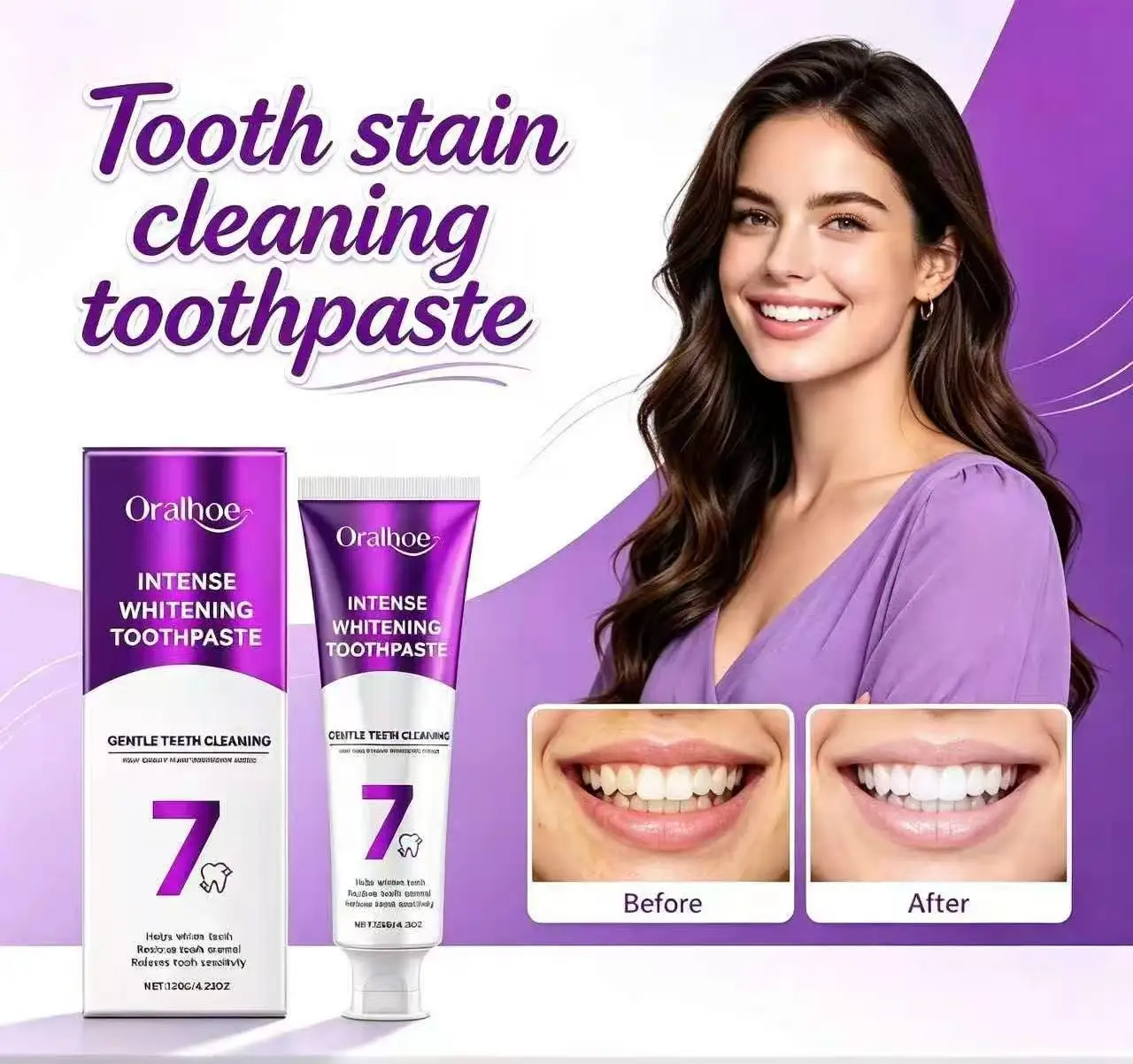 Toothpaste For Cleaning Tooth Stains Can Help Remove Surface Stains And Alleviate Tooth Sensitivity Daily Oral Care