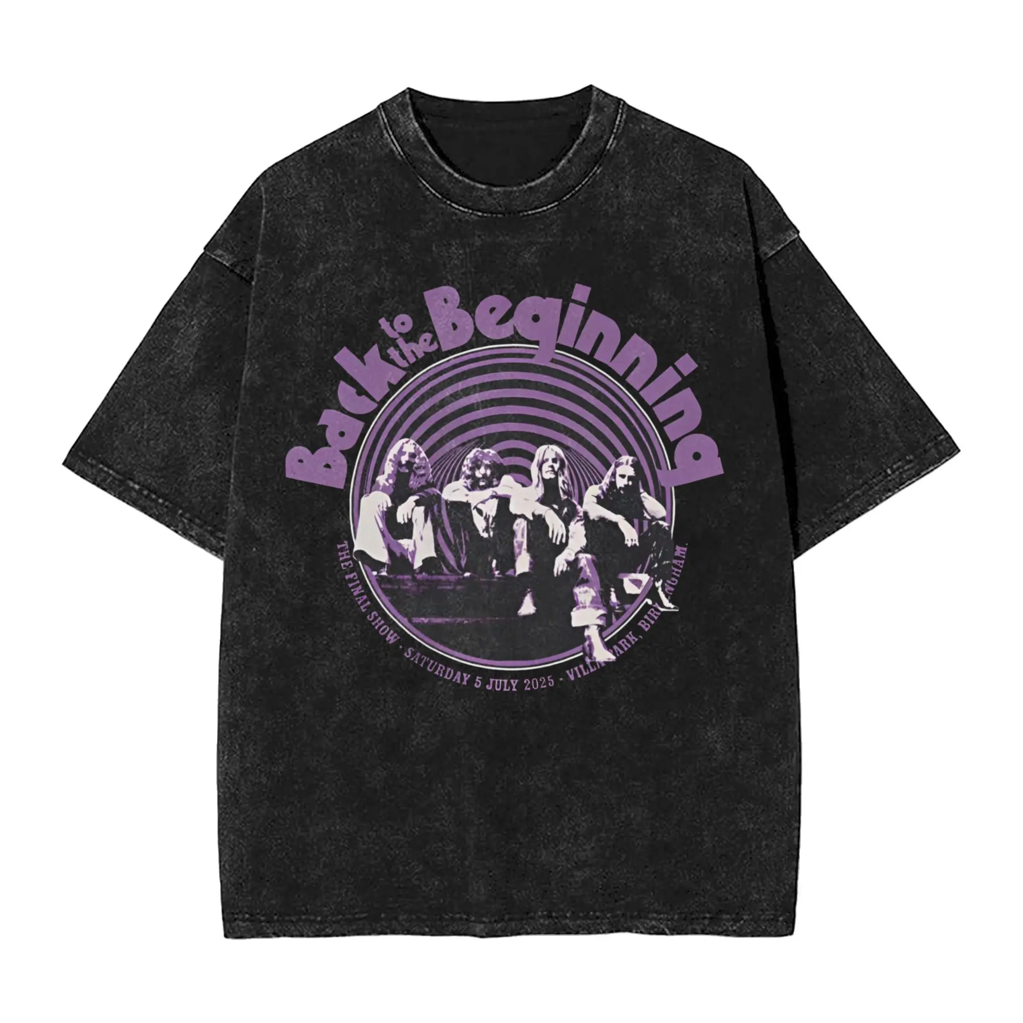 

Black Sabbath And Ozzy Osbourne Back To The Beginning Men T Shirt Washed Pure Cotton Plus Size Tops