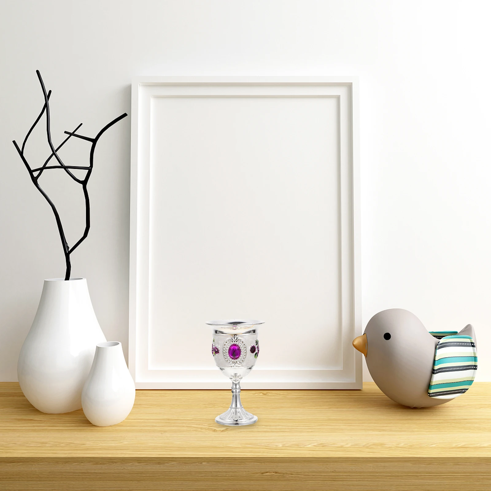

Retro Glass Vintage Chalice Goblet Cup Glasses Glassware Decor Cute Goblets