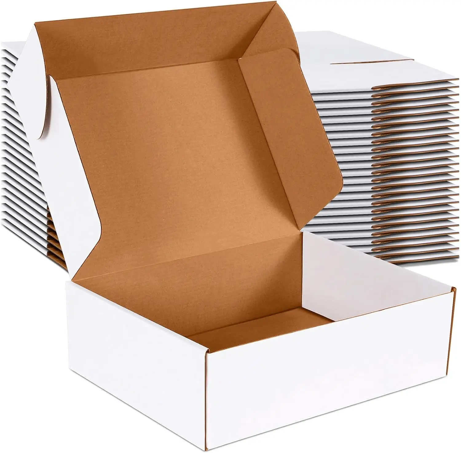 

Shipping Boxes 12x9x4 Inch Set of 20 White Corrugated Cardboard for Mailing Packing Moving Storage