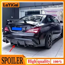 Real Carbon Fiber Rear Bumper Lip Diffuser For Mercedes Benz CLA Class W117 CLA200 CLA250 CLA260 CLA45 2013-2019 Car Styling