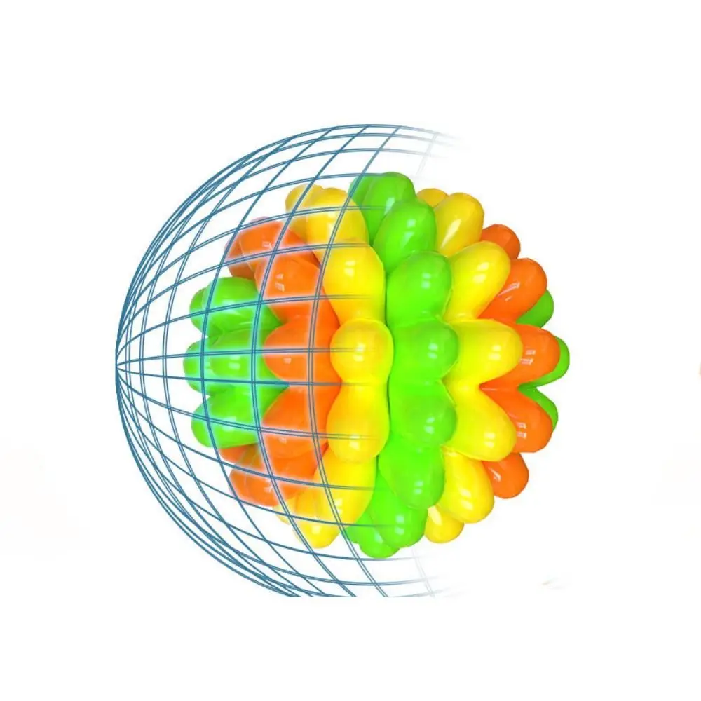 Multifunctional Bite Resistant Dog Elastic Ball Colorful High Elastic Pet Chewing TPR Dog Tooth Cleaning Relieve Boredom