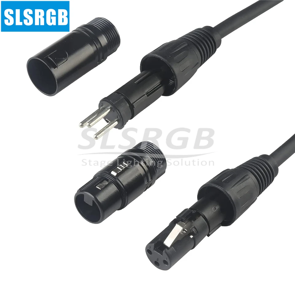 3Pin XLR Dmx512 كابل 1.5 متر 2 متر 3 متر DMX كابل DMX خط LED الاسمية تتحرك رئيس ضوء المرحلة ضوء XLR موصل Dmx Dj المعدات