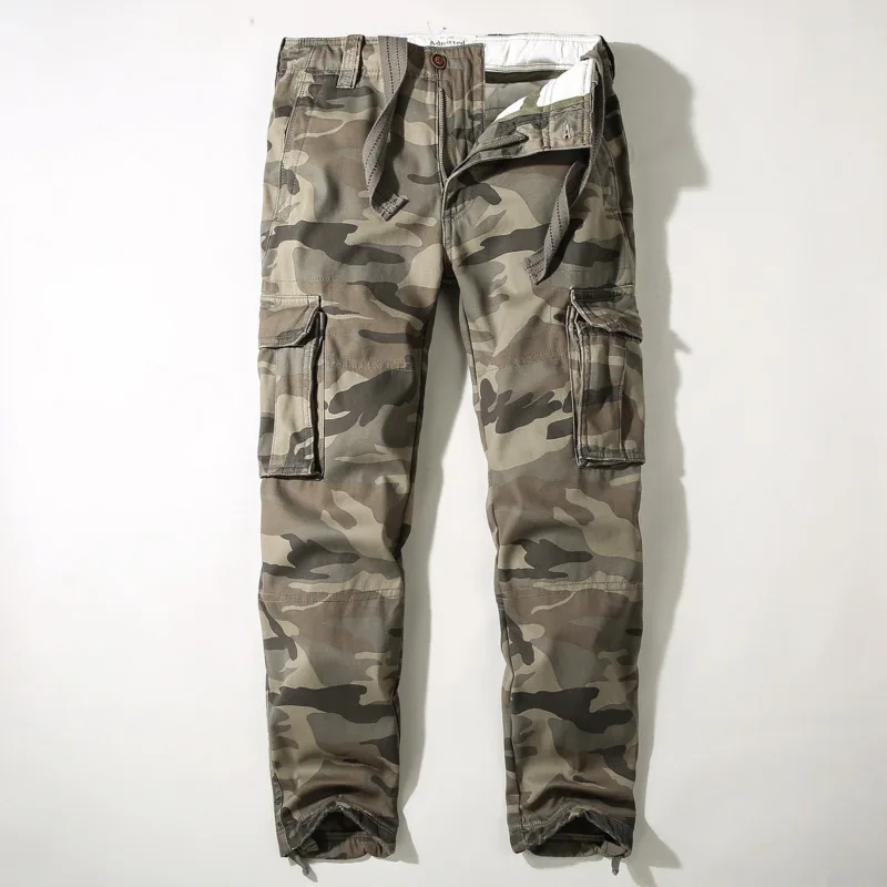 Fashion Trend  Retro Loose Versatile Pants Casual Camouflage Work Pants For Men