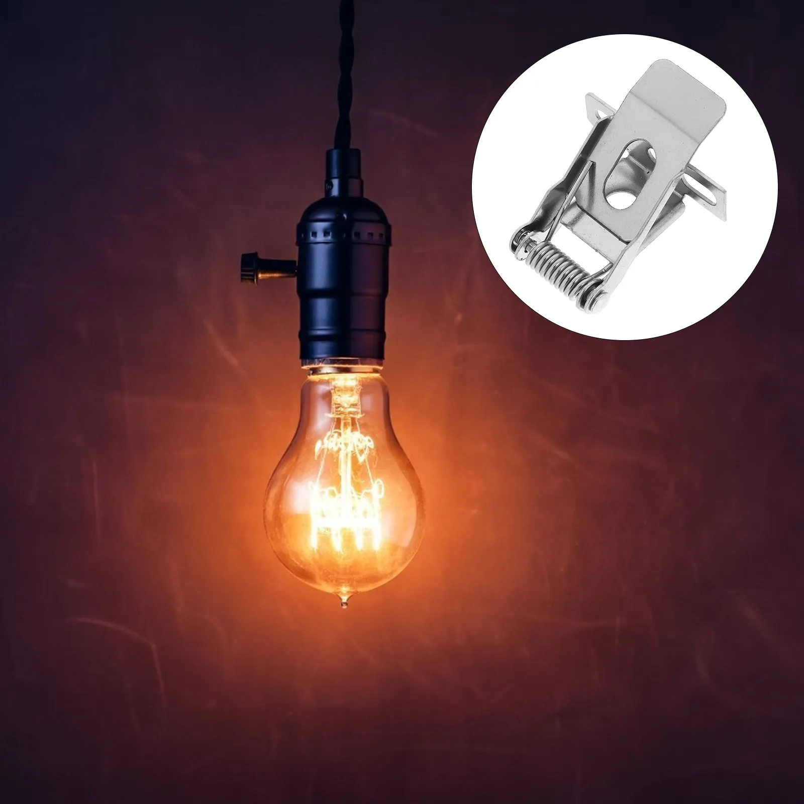 

1 Set Panel Lamp Downlight Universal Spring Clip Steel Embedded Light Fixture Fixed Securing Easy Install Durable Clips For