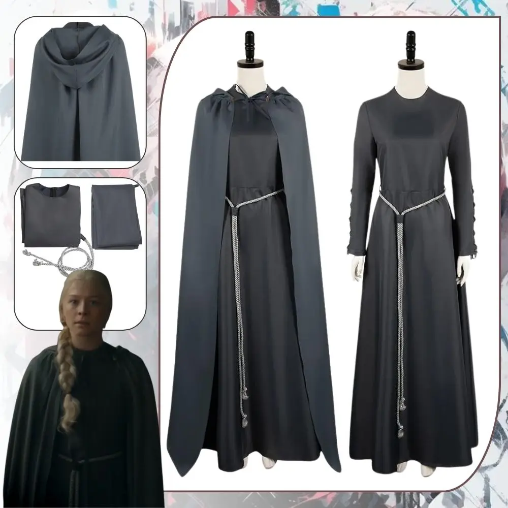 رانيرا التنين تأثيري حلي للنساء البالغات ، فستان فانتازيا ، تمويه المنزل ، ملابس هالوين ، كرنفال حزب الملابس