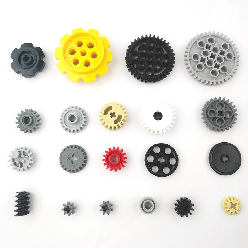 Techncial Gears Building Blocks Parts fit 65413 65414 69761 69762 42529 87407 94925 3647 10928 4019 4716 6573 MOC Car Bricks Toy