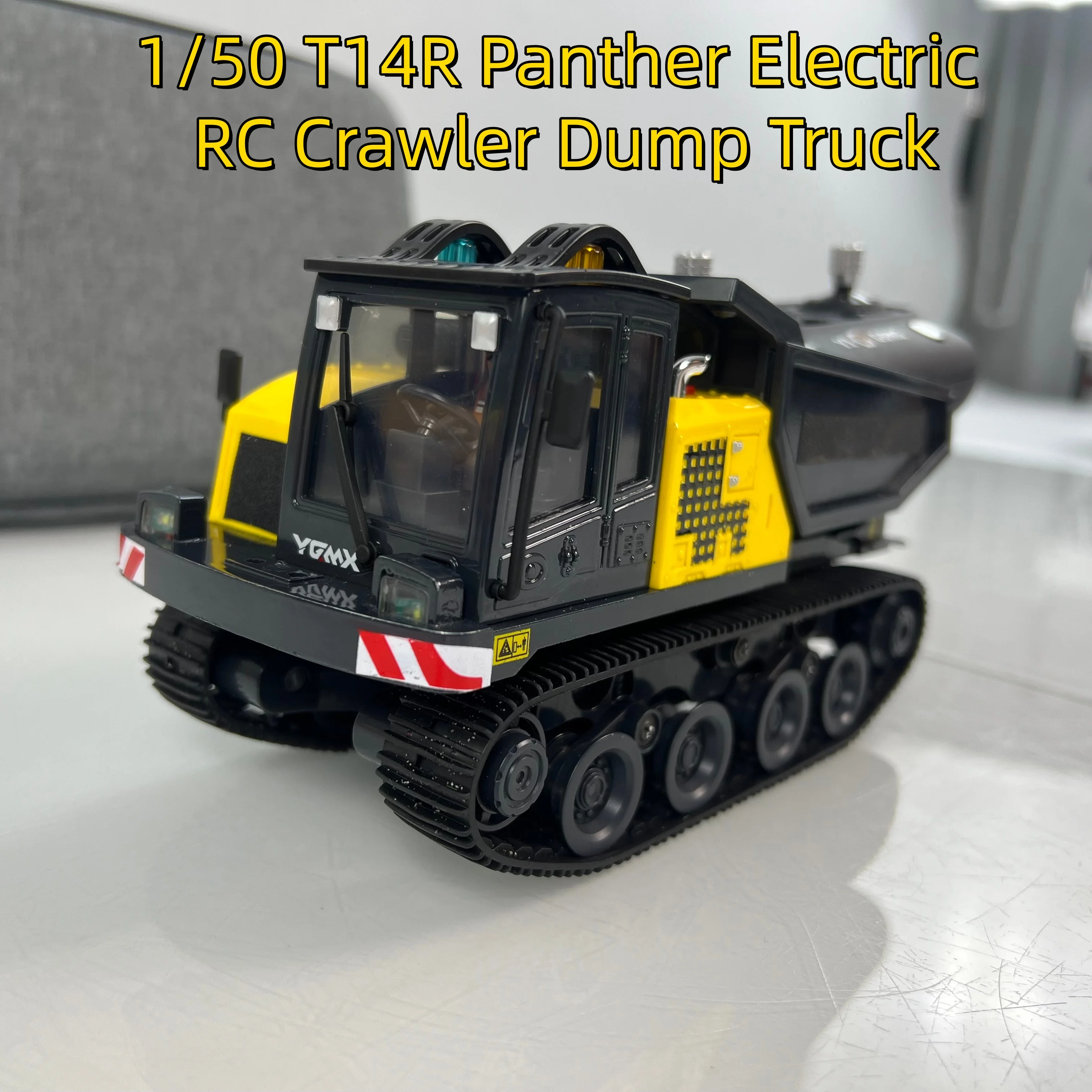 RTR 1/50 T14R パンサー 電動RCクローラー ダンプトラック 建設車両 クローラー式ティッパー 完成品モデル おもちゃ ライト サウンドユニット付き