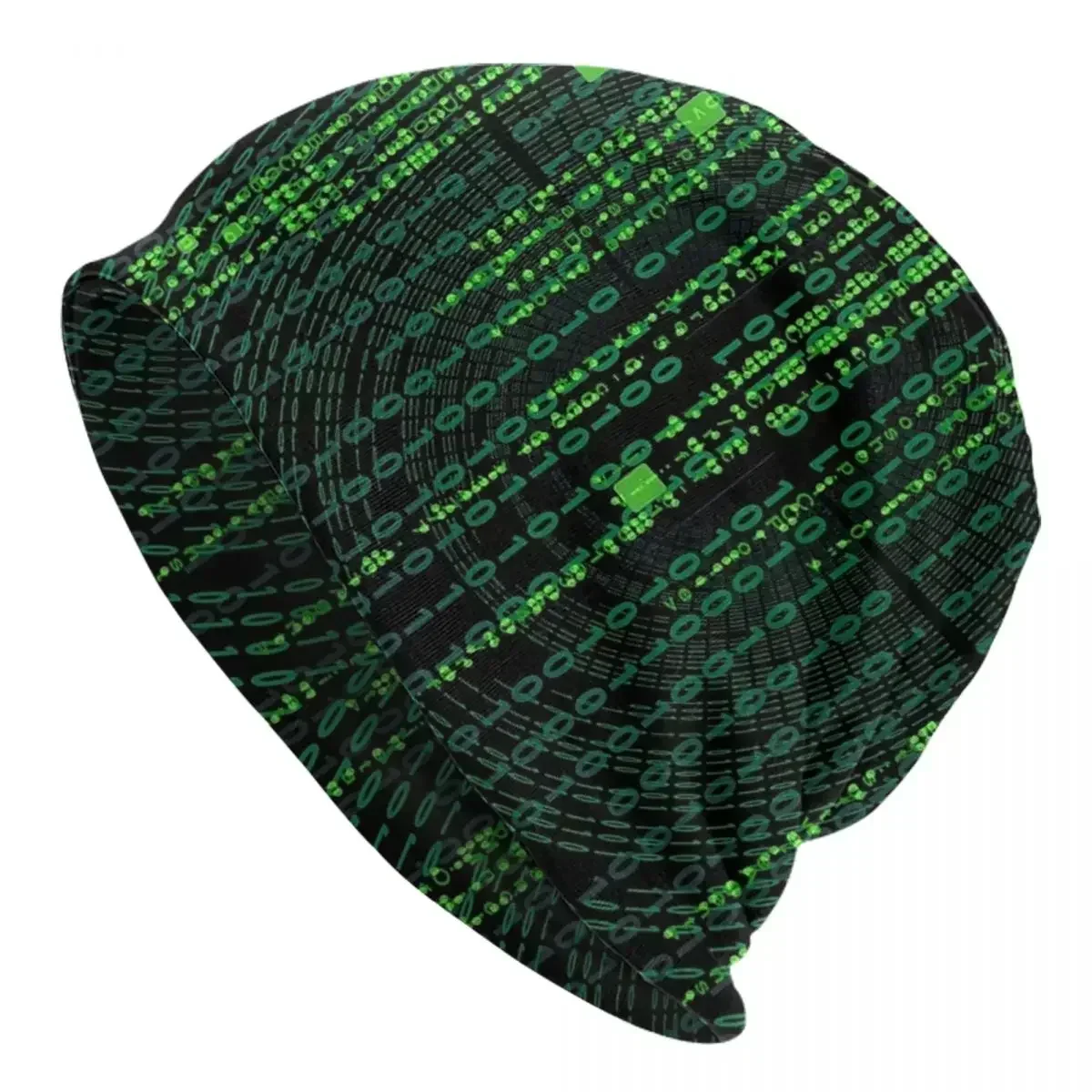 Matrix Original Green Design Men Women Adult Beanies Caps Knitted Bonnet Hat Warm Fashion Autumn Winter Outdoor Skullies Hats