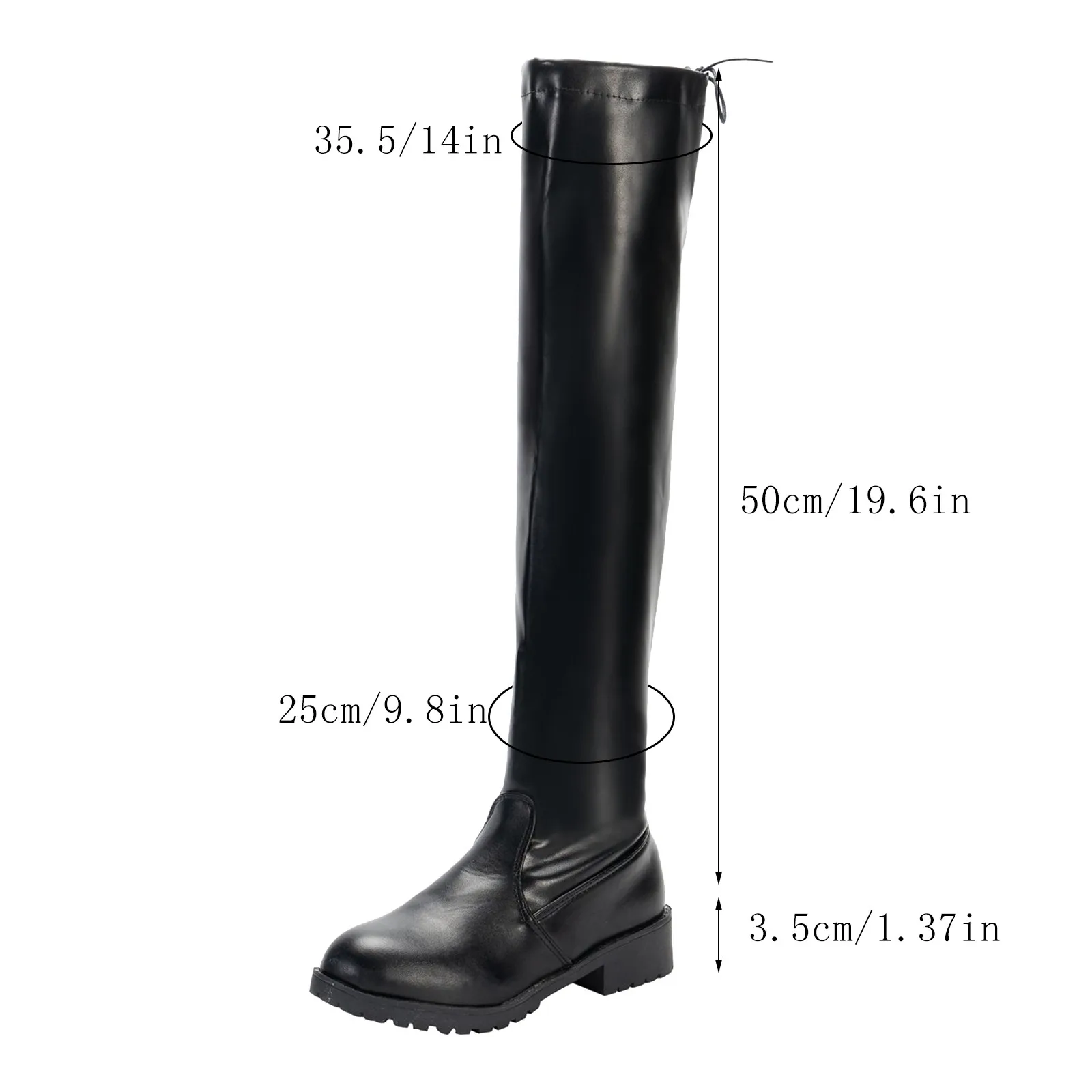 Over The Knee Boots Strap Height Female Insert Boots Elasticity High Knee Boots Sexy Warm Ladies Corset Back Boots For Women