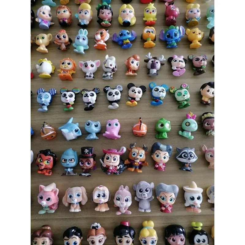 Disney Doorables Anime Fourth Generation Cute Elsa Minnie Kawaii Glass Eye Figure Model Doll Toys Desktop Ornaments Kids Gifts