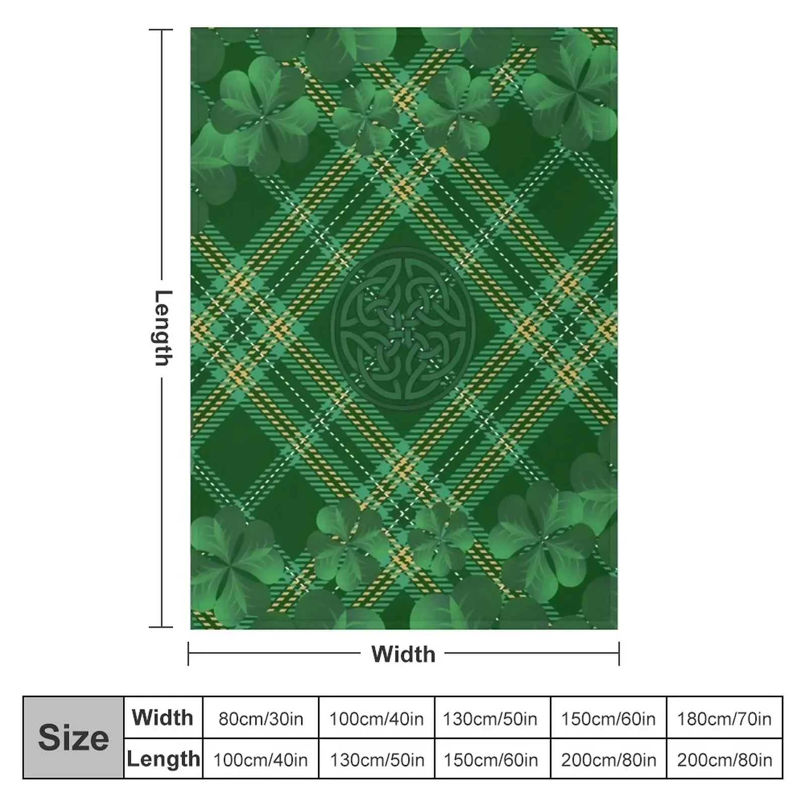 New Irish Tartan Throw Blanket christmas decoration Bed Fashionable Soft Plaid warm winter Blankets