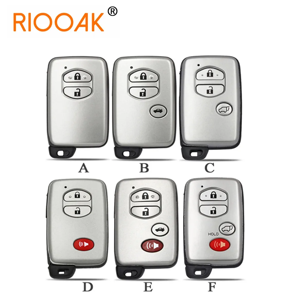 Smart Remote Key Case 2/3/4 Buttons Fob Shell For Toyota Aurion Avalon Landcruiser Camry Highlander RAV4