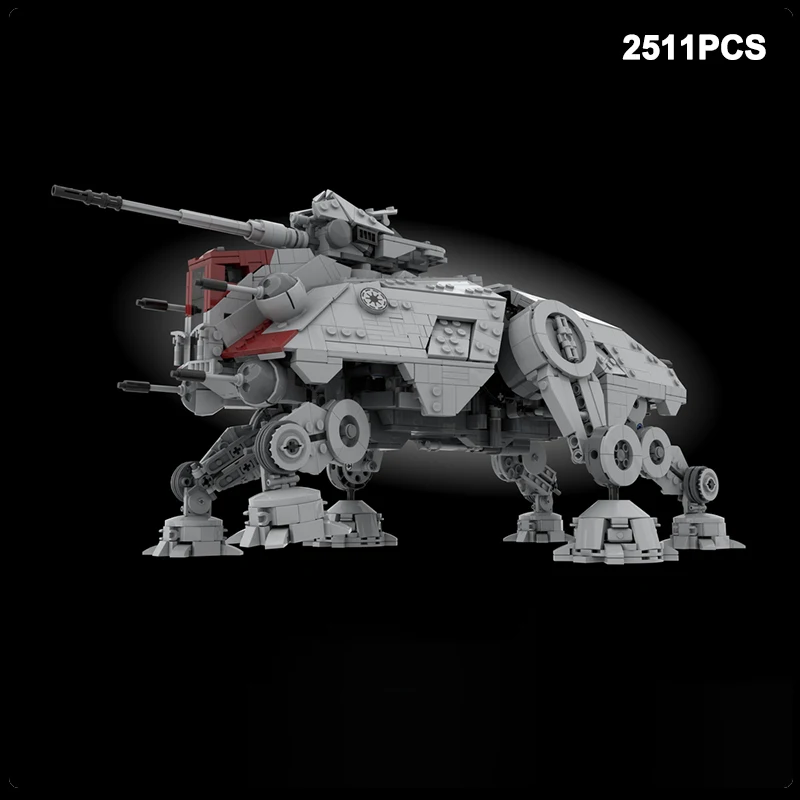 Space War Series Republic hexapod Robot ATTE MOC Building Block Assembly Model BricksToys Children\'s Christmas Gif