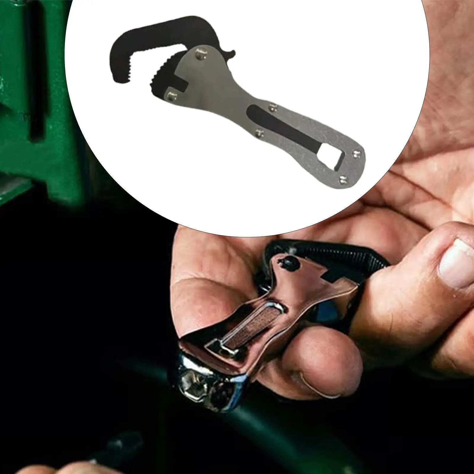 Mini Short Handle Wrench, Small Adjustable Wrench, Eel Tool Portable Micro Stubby Wrench