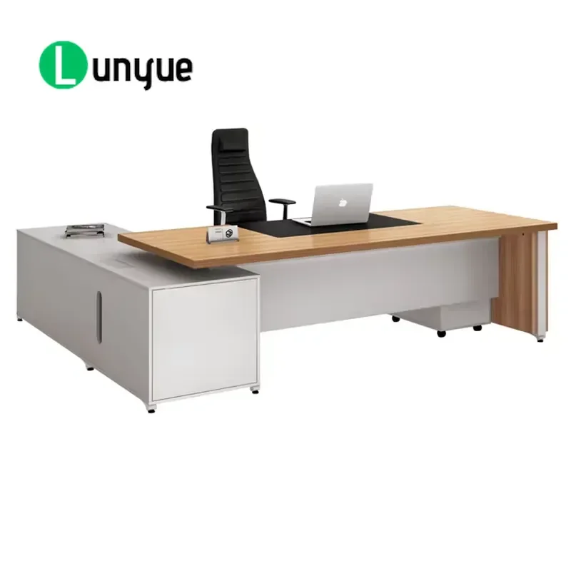 Modern Eco-Friendly Durable Wooden Office Reception Desk with Storage Furniture for Workspace Business Front Desk