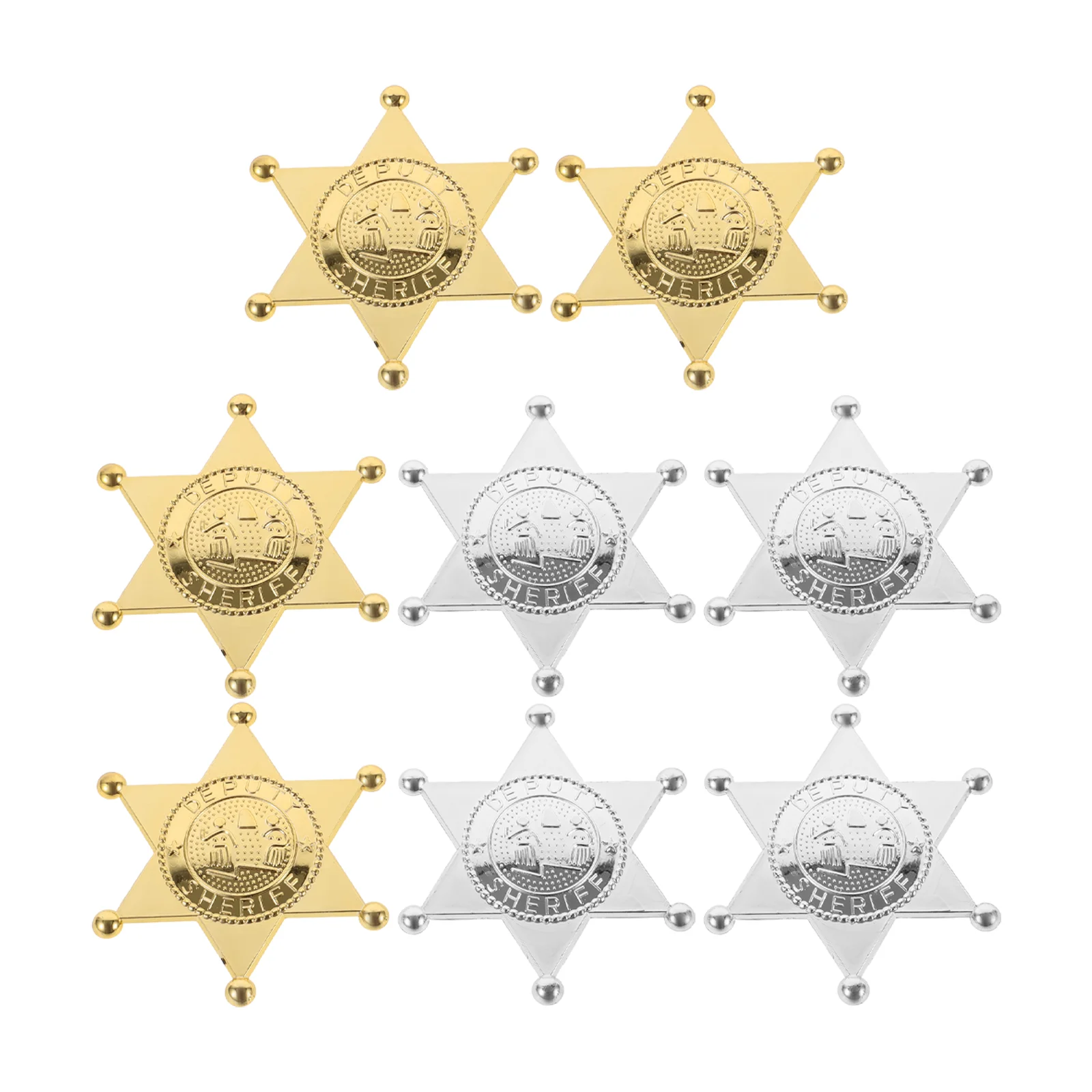 8 шт. полицейский значок, игрушка, портативные значки, реквизит, декоративное пластиковое украшение для фото