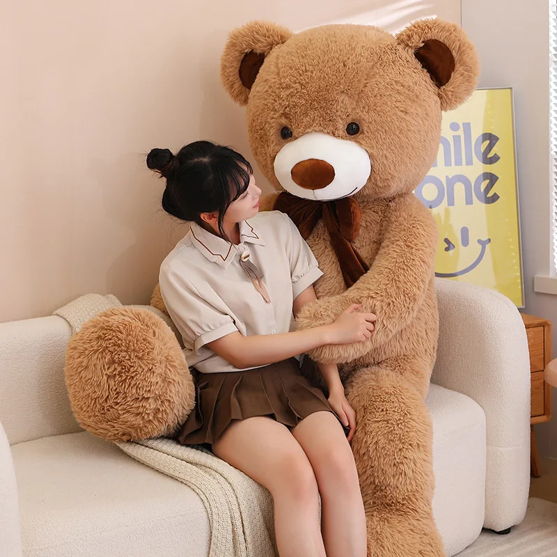 80/100cm Big Size Teddy Bear Plush Toy Giant Stuffed Animals Birthday Valentines Day Gift Soft Pillow Dolls Grilfriend Girls