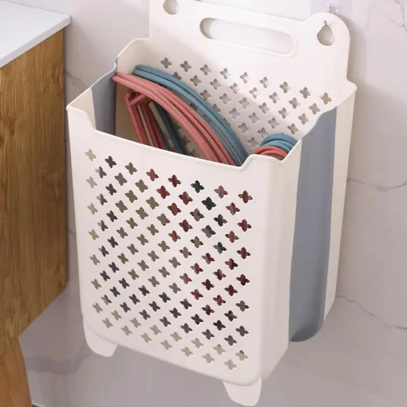 Wall-mounted Dirty Clothes Basket Clothes Storage Basket Sturdy Large Capacity Laundry Basket Storage Basket Easy To Clean