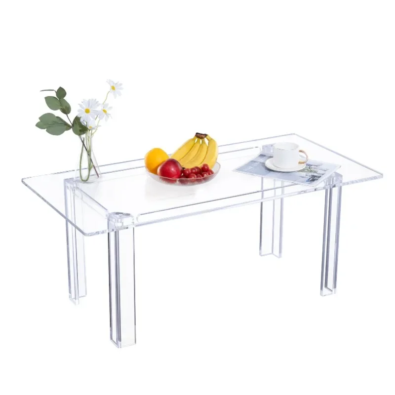 

acrylic coffee table square coffee table, living room table, outdoor simplicity, transparent furniture