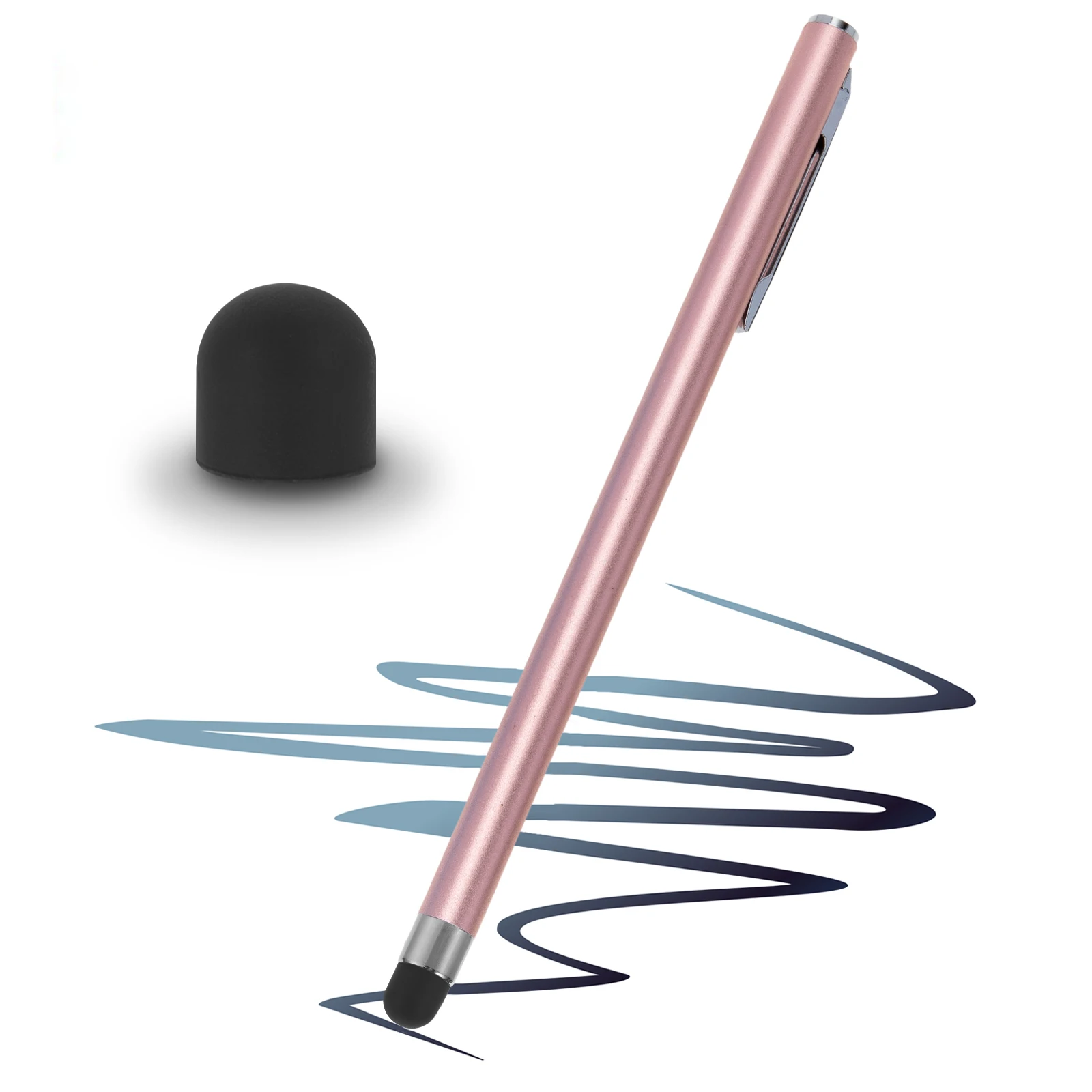

50 Pcs Stylus Tips Pen Tips Silicone Stylus Replacement Pen Nibs Touch Screen Black Gel for Tablets Smartphones