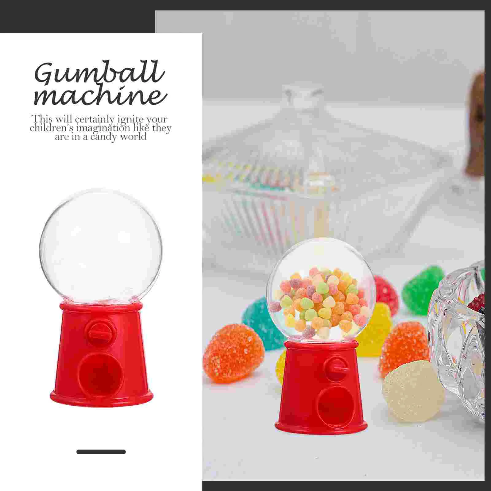 12 Pcs Chewing Gum Mini Machine Child Piggy Bank Bubble Plastic Vintage Decor Cake