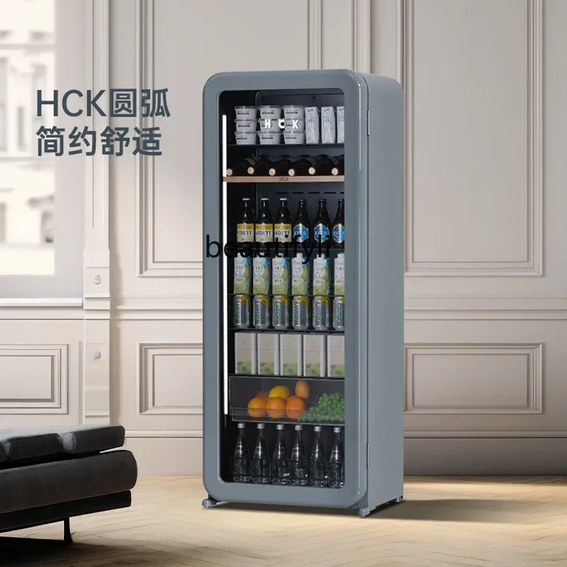A61 ltIce bar refrigerator cold gray bright color, ultra-thin, embedded in household living room, beverage refrigerator, high va
