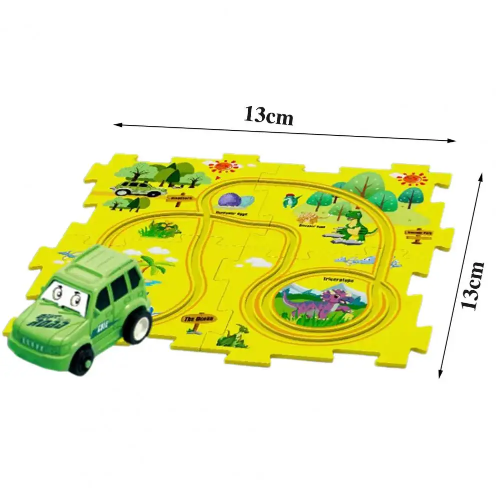 Ensemble de jouets de voiture de piste de puzzle pour des enfants, jeu de logique de teaser de cerveau, apprentissage alth