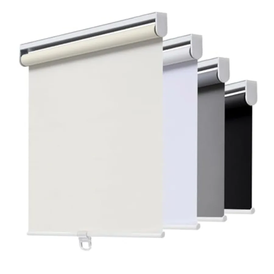 

Cordless Roller Shades out Blinds for Windows Room Darkening Rolled Up Shades with Spring System, UV Protection Window Shades D