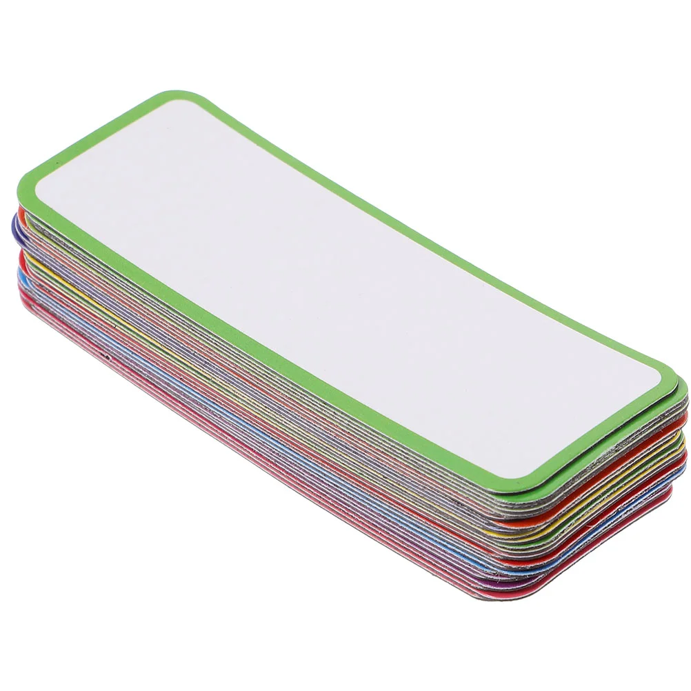 54 Pcs Magnetic Label Thin Stainless Door Wall Labels Locker Wallpaper Refrigerator Magnets Sticker