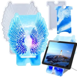 Phone Holder Silicone Molds for Phone Stand Large Wings Resin Phone Stand Mold Epoxy Casting Molds for DIY Mobile Phone Holder