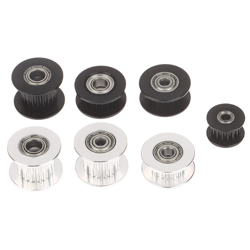 GT2 Idler Timing Pulley 16-Tooth 20-Teeth With 3/4/5mm Aluminium Gear Teeth Width 6/10mm For 3D Printer Parts Timing Belt