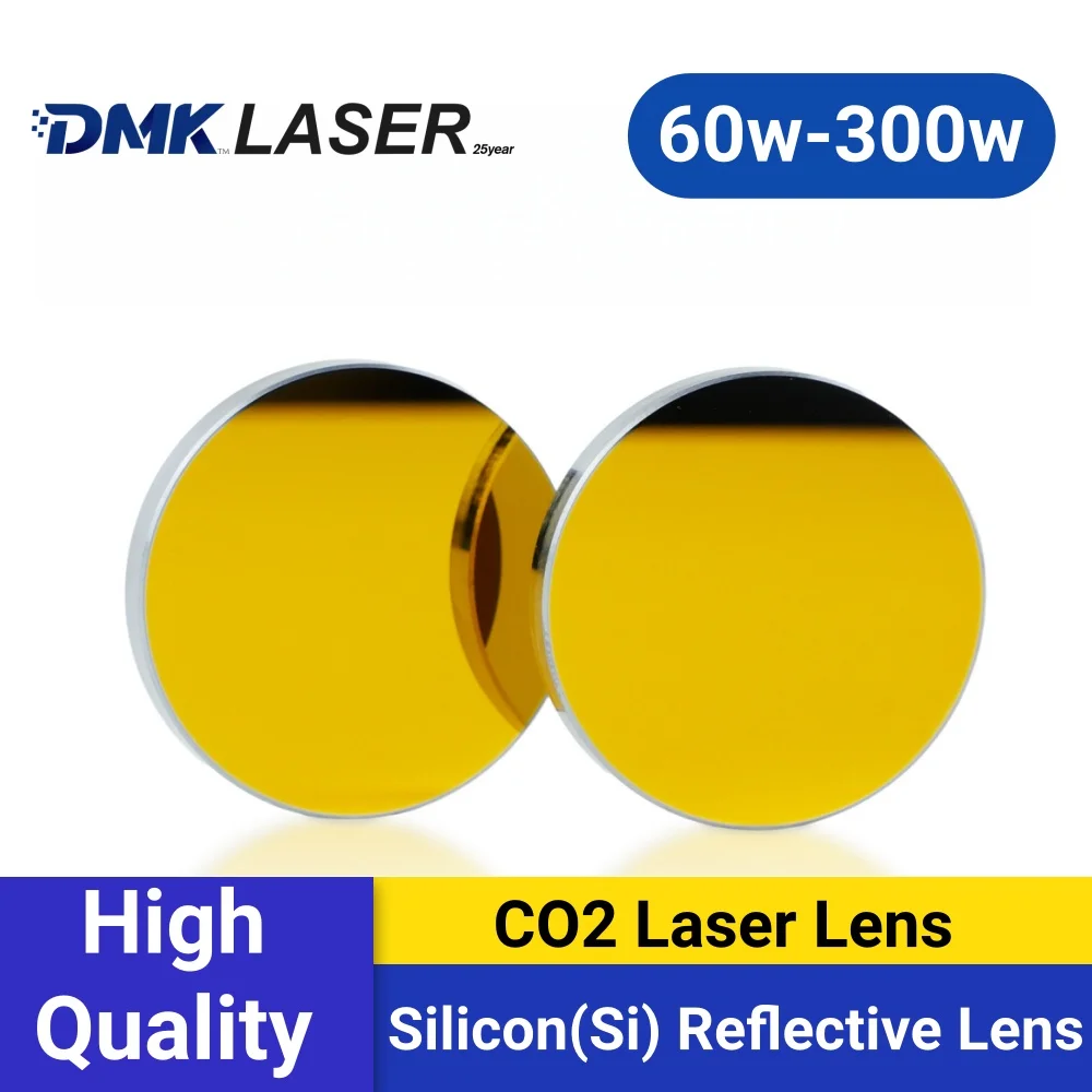 DMK Silicon(Si) Reflector Mirror 19/20/25/30/38.1mm 60W-300W Laser Reflection Windows for CO2 Laser Cutting/Engraver Machine