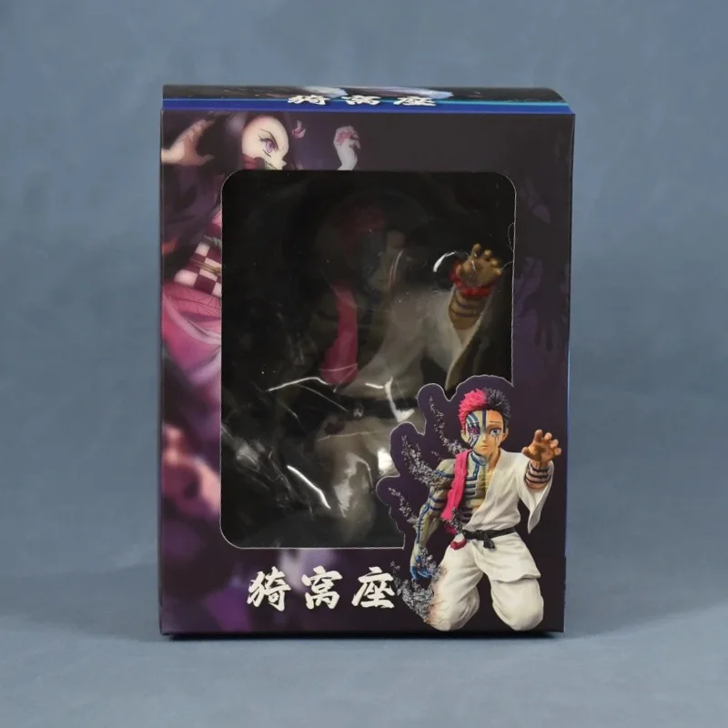 متوفر 13 سنتيمتر شيطان القاتل أنيمي الشكل Akaza Hakuji عمل تمثال شخصيات البلاستيكية الرسوم المتحركة الطرفية سطح المكتب حلية لعبة الهدايا