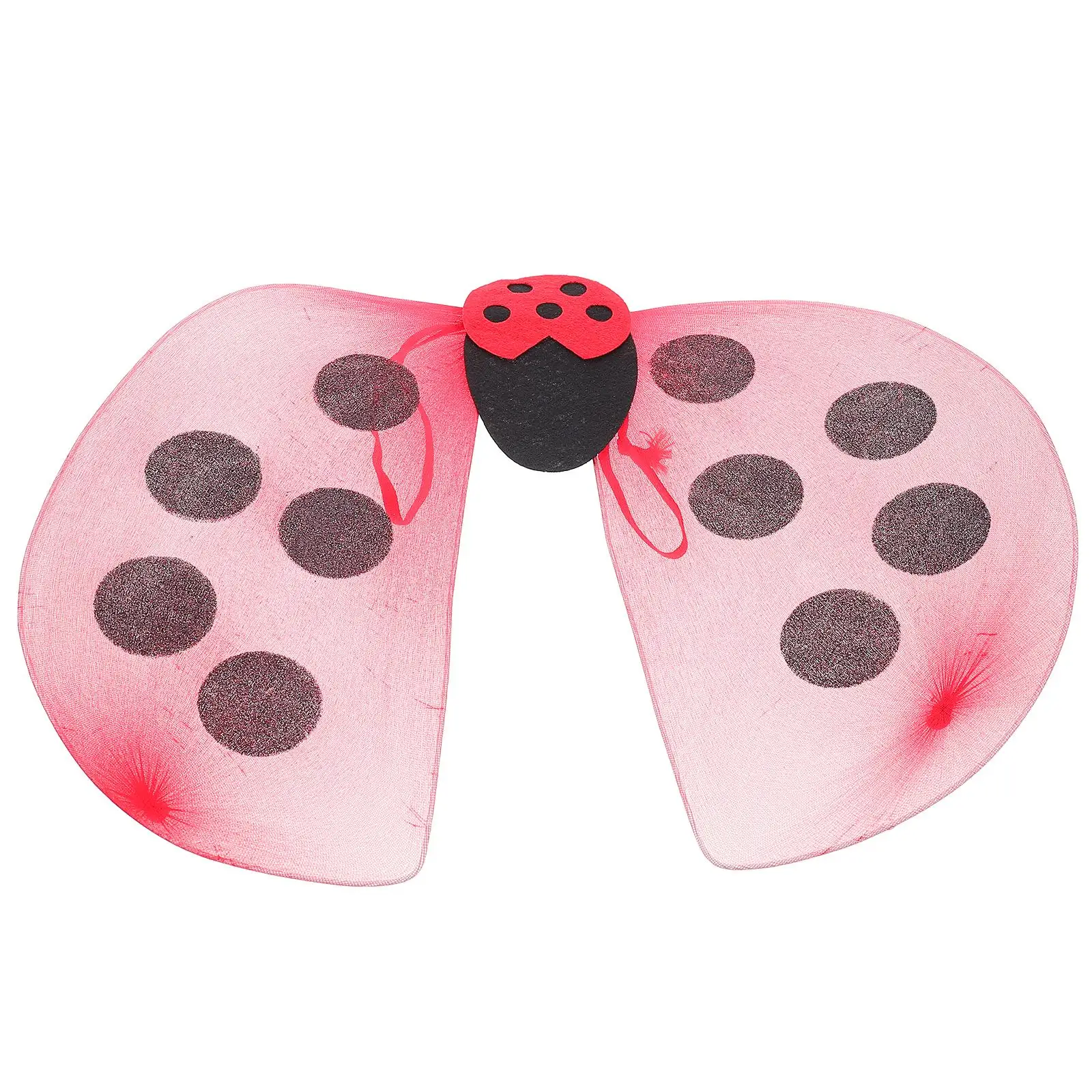 Skrzydła biedronki element ubioru jedwabny ekran Halloween urodziny gry imprezowe gry rekwizyty wróżka akcesoria kostiumy do odgrywania ról dla dzieci