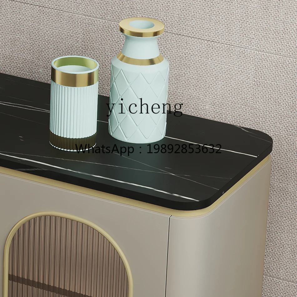 AA Wall Storage Cabinet Villa Entrance Cabinet Light Luxury Hallway Sideboard  Corridor Curio Cabinet