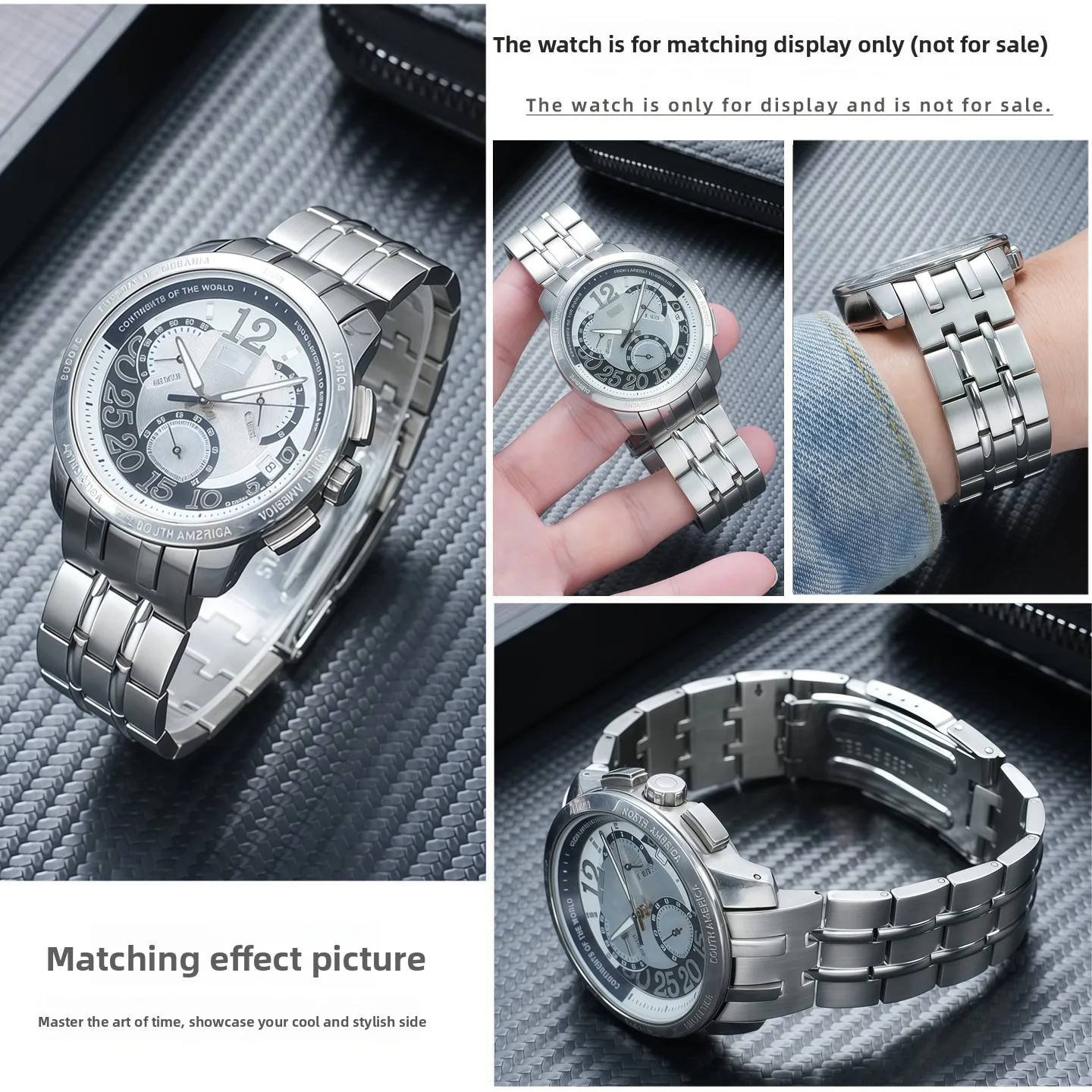 

Для часов Swatch: специальный изогнутый металлический ремешок 21 мм | Для часов Swatch YRS403 401 402G 412 418 406G: сменный браслет из нержавеющей стали.