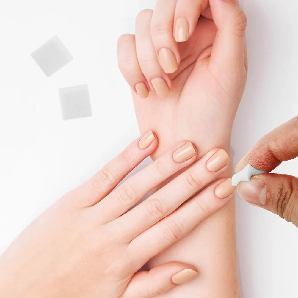 

1Set Blush Nail Multi-Sided Sponge Replaceable Blocks Metal Grabber Nail Art Tools for Gradient Color Fade Manicure