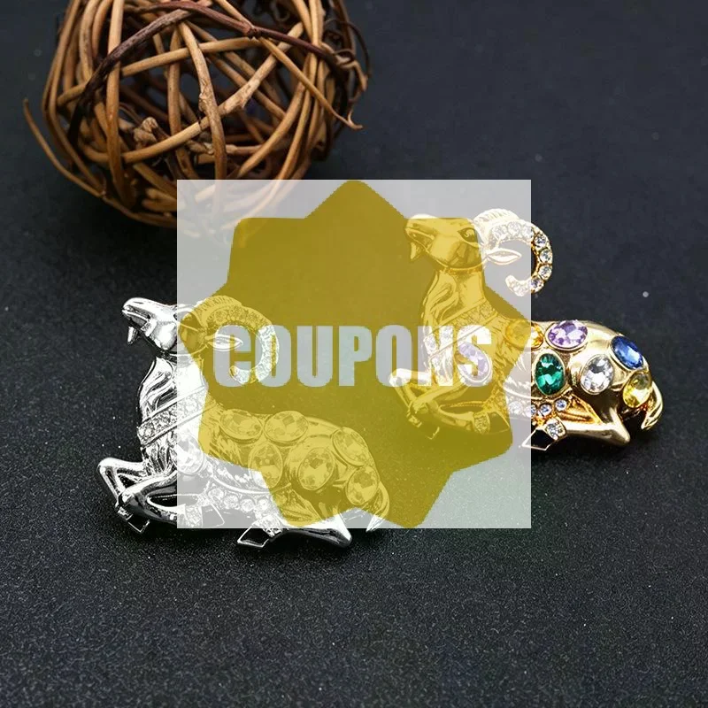 Lovely Goat Brooches For Women Unisex Rhinestone Beautiful Year Of The Sheep Animal Brooch Pin New Year Gifts